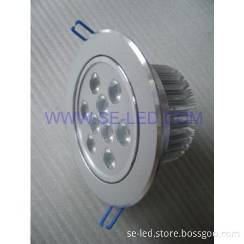 round high power commercial white 9*1w led ceiling lighting